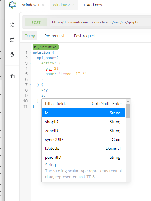 Live Query Example